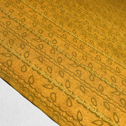 Mönstrade Modetyger - Gul Grön Paisley 39