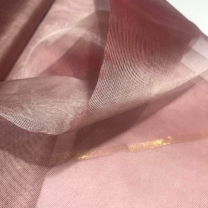 Sidenorganzatyg - Skiftar Färg Rosa Lila 6