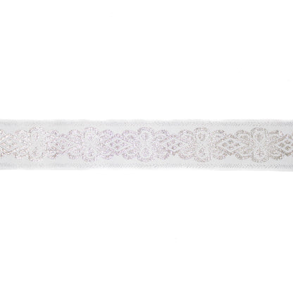 Band vit, silver