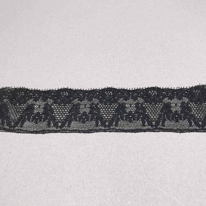 Spetsband - Tygband Band Chantilly Spets Svart 4,5cm 60