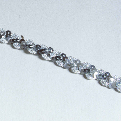 Band - Skimmer Silver Paljett 1,5cm 80