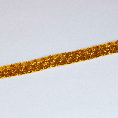 Band - Skimmer Guld Röd  Orange  Paljett 2cm 81