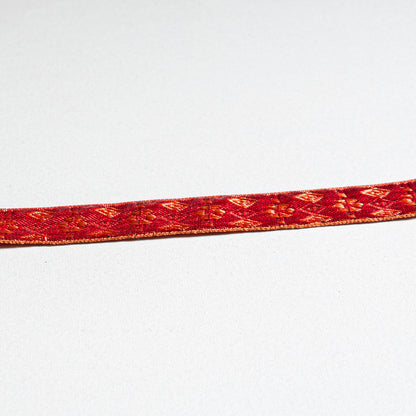 Band - Tygband Röd Skimmer Geometrisk 2,5cm 102
